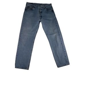 VTG Levi’s 501 Jeans Mens 36X 32 Regular Straight Distressed Blue Denim Pants